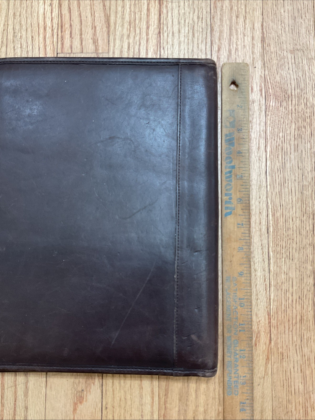 Vintage Coach Brown Leather Padfolio Folder