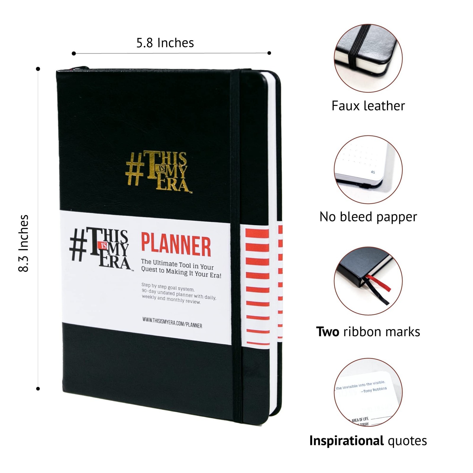 This Is My Era Daily Journal, Weekly and Monthly Planner | 90 Day Goal Notebo…