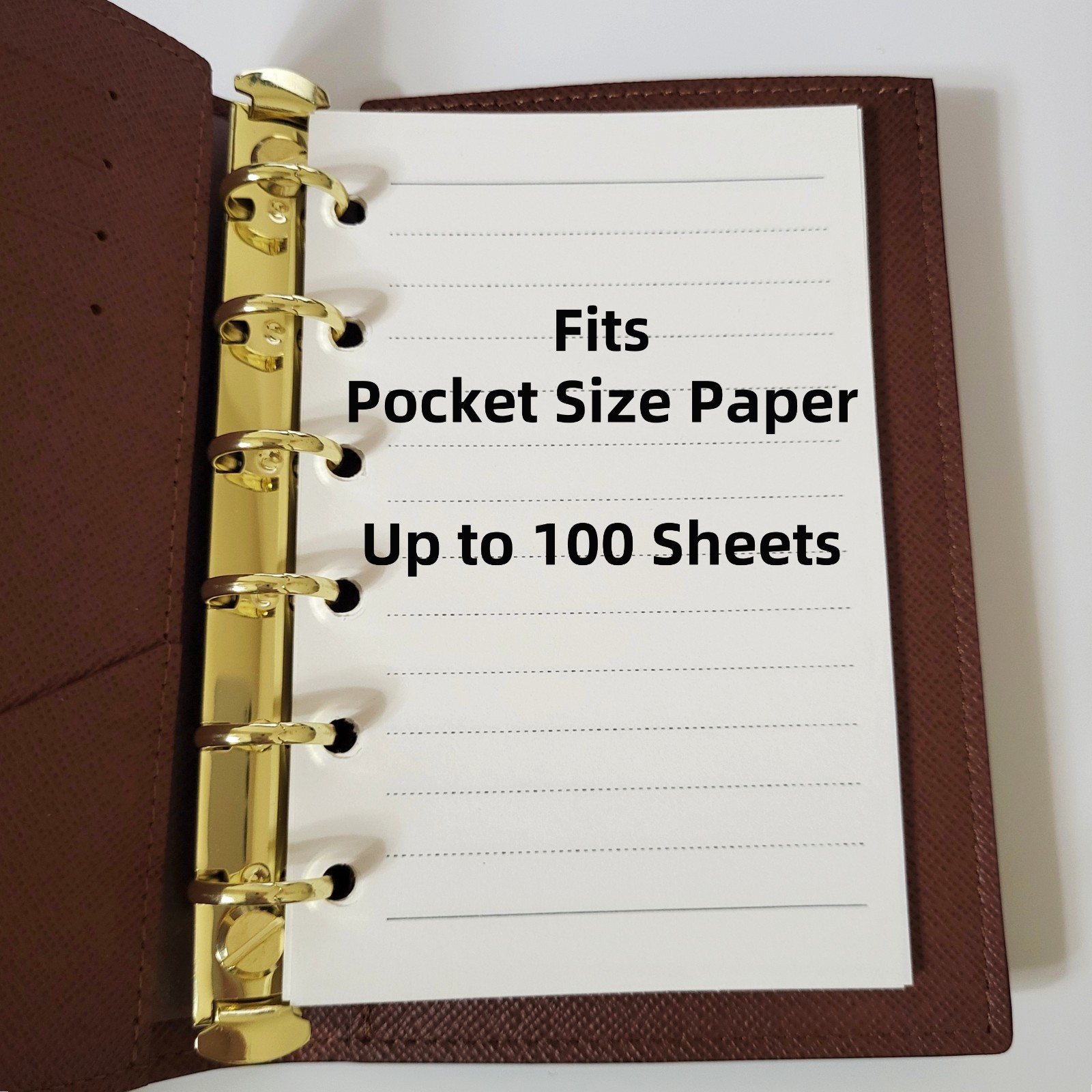 A7 Slim Ring Binder Adapter for Passport Cover Holder Louis Vuitton Insert