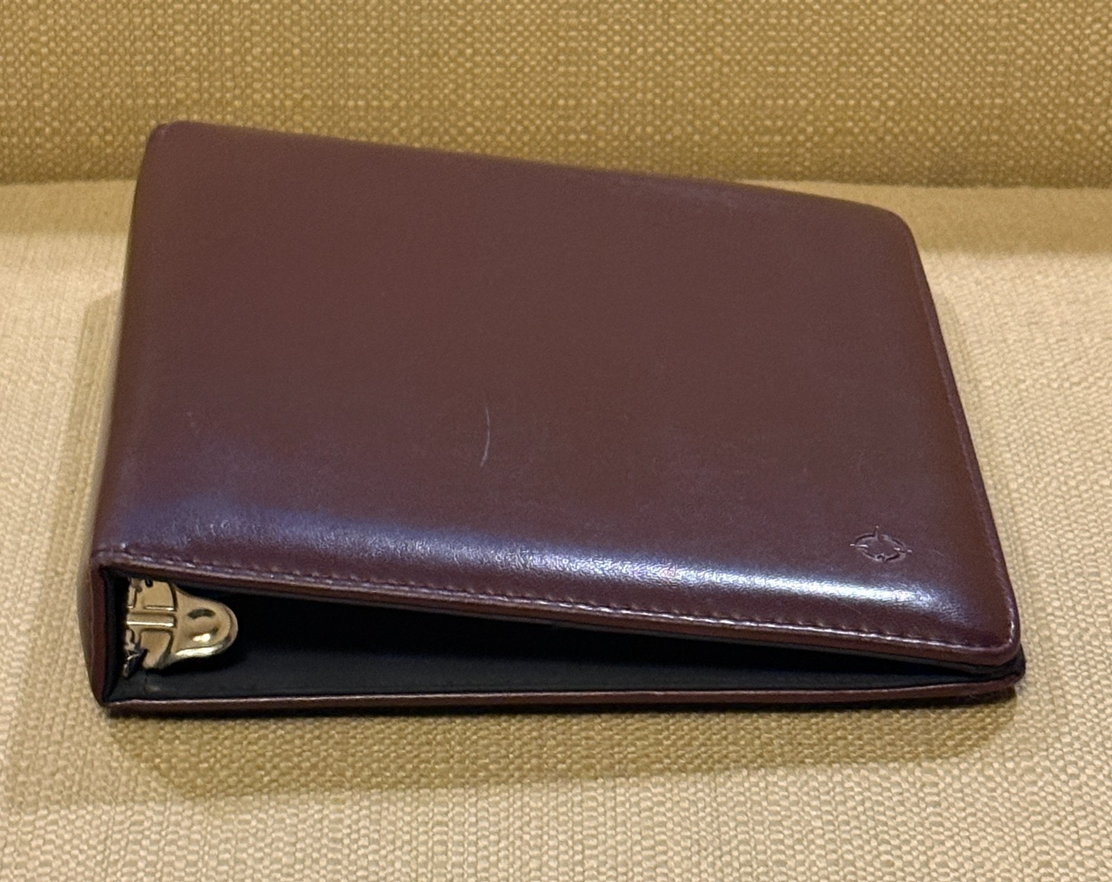 Franklin Covey Classic 7 Ring Planner Binder Organizer Burgundy Faux Leather