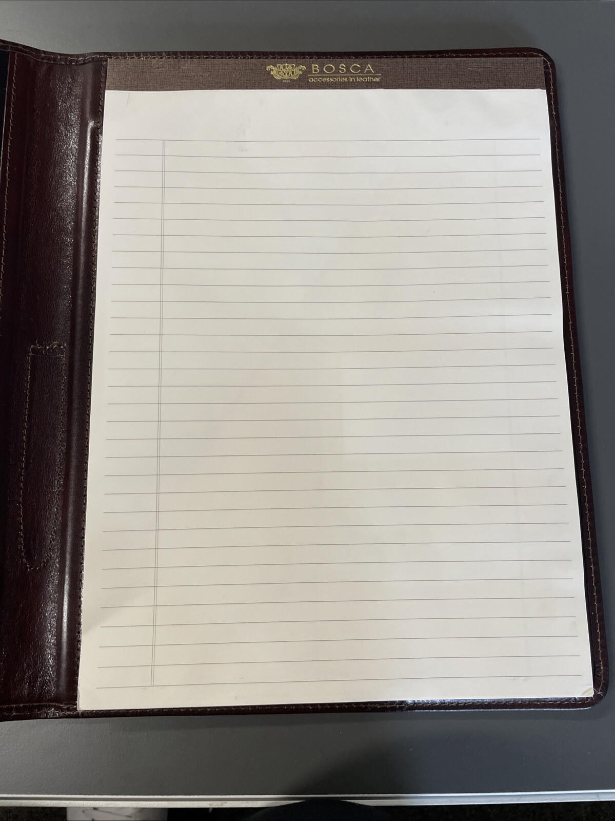 Legal Pad Cover Dark Brown 922/58 8 1/2×11 Old Leather BOSCA