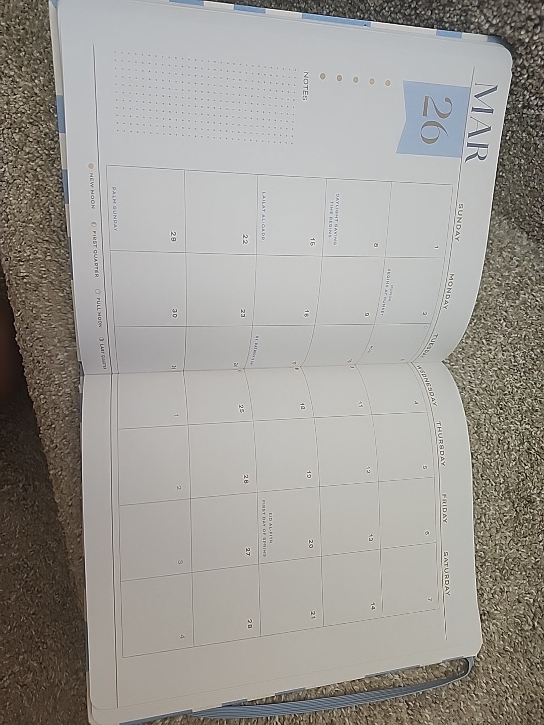 ThinkInk 12 Month Planner 8×10 Hardcover Heavyweight Paper JULY 2025 – JUNE 2026