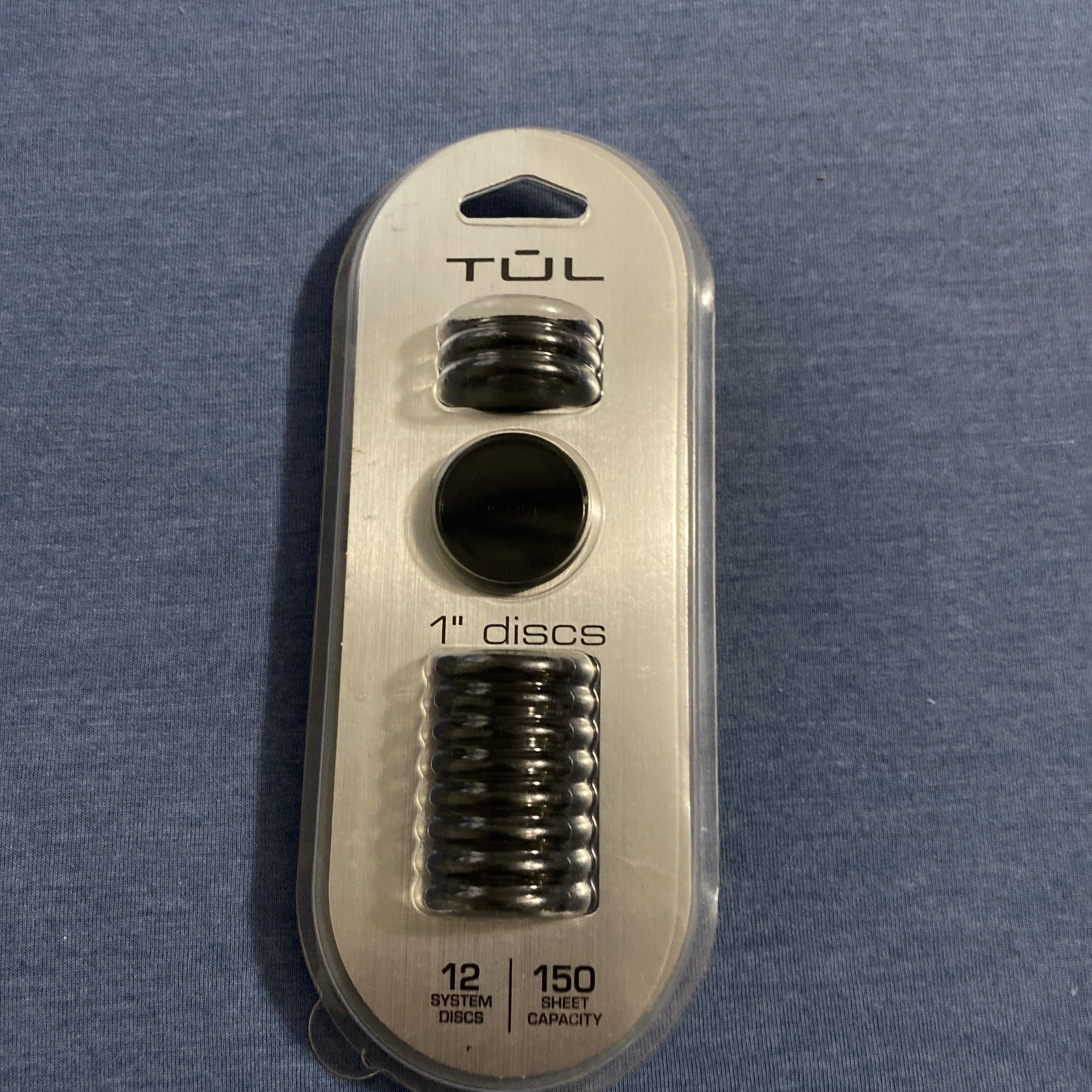 TUL 1” Discs 12 Black Discbound Notebook Expansion Discs NEW 150 Sheet Capacity