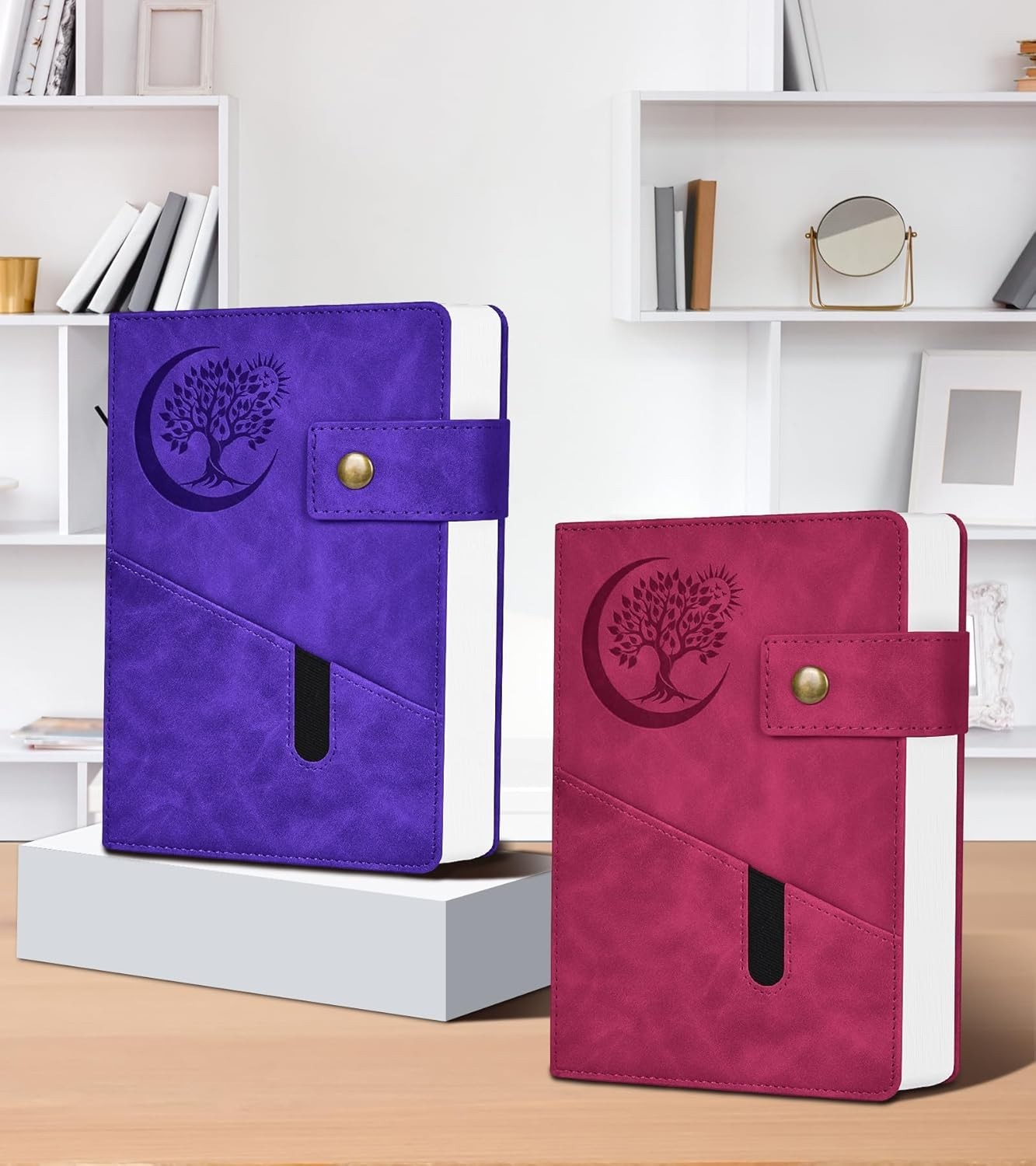365 Page Thick Lined Journal Notebook for Men Women, A5 Leather Journals for …