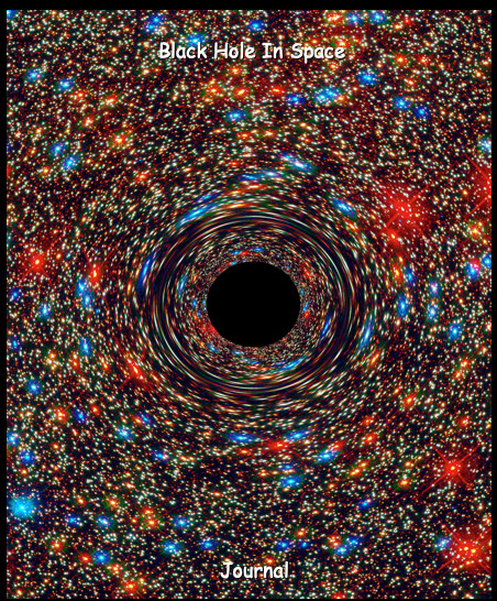 Black Hole In Space Journal: 8×10 Journal/Notebook/Diary 200 Ruled Blank Pages