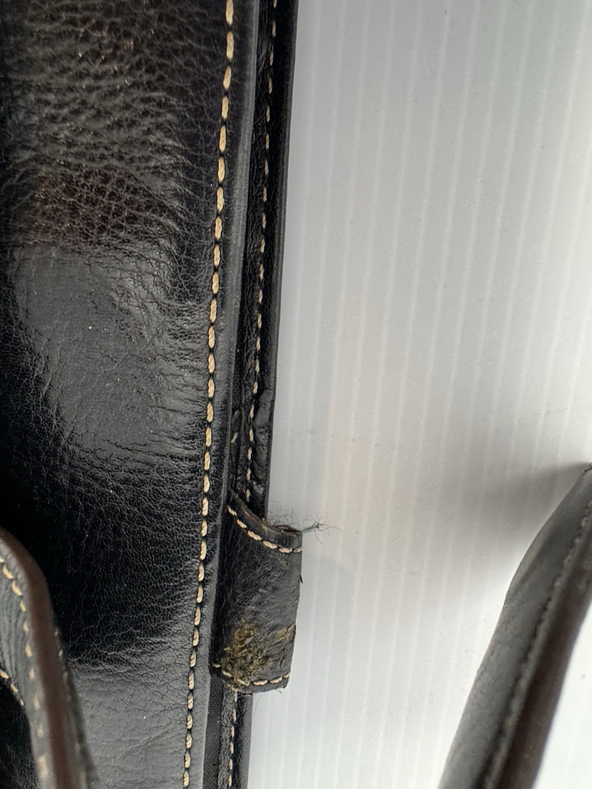 Franklin Covey Leather Planner Classic Original Vintage Aurora Collages Black