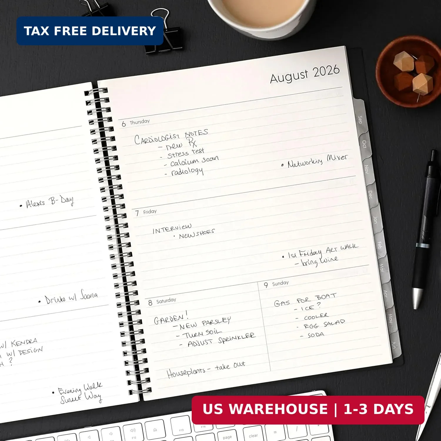 Blue Sky 2026-2027 Weekly and Monthly Academic Year Planner Calendar, July 2026