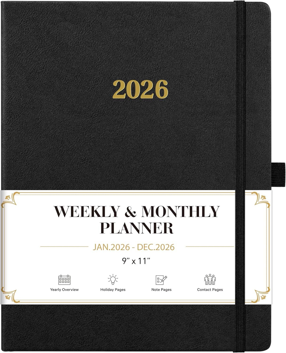 2026 Planner – Weekly and Monthly Planner 2026, Jan.2026 – Dec.2026, 9″ X 11″, 2