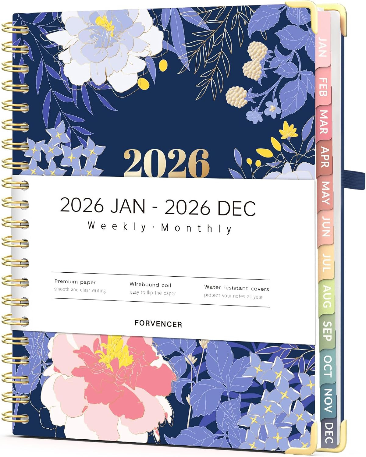 2026 Planner, Weekly and Monthly Calendar Planner for Women, Jan 2026 – Dec 2026