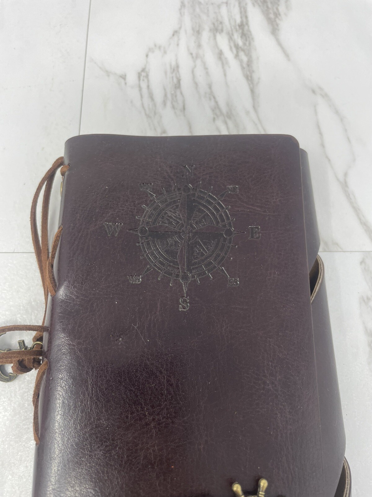 LUXURY Leather Bound Artisan Journal Travel Captain Yellow Pages