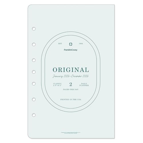 Two Page Per Day Ring-Bound Planner 2026 – Classic Organizer for Daily Planning