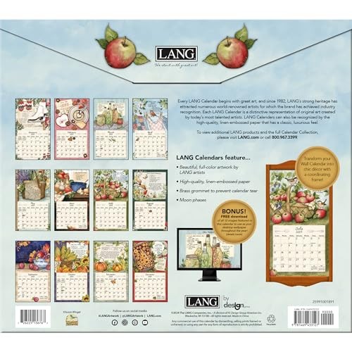 LANG American Kitchen 2025 Wall Calendar (25991001891) Multi