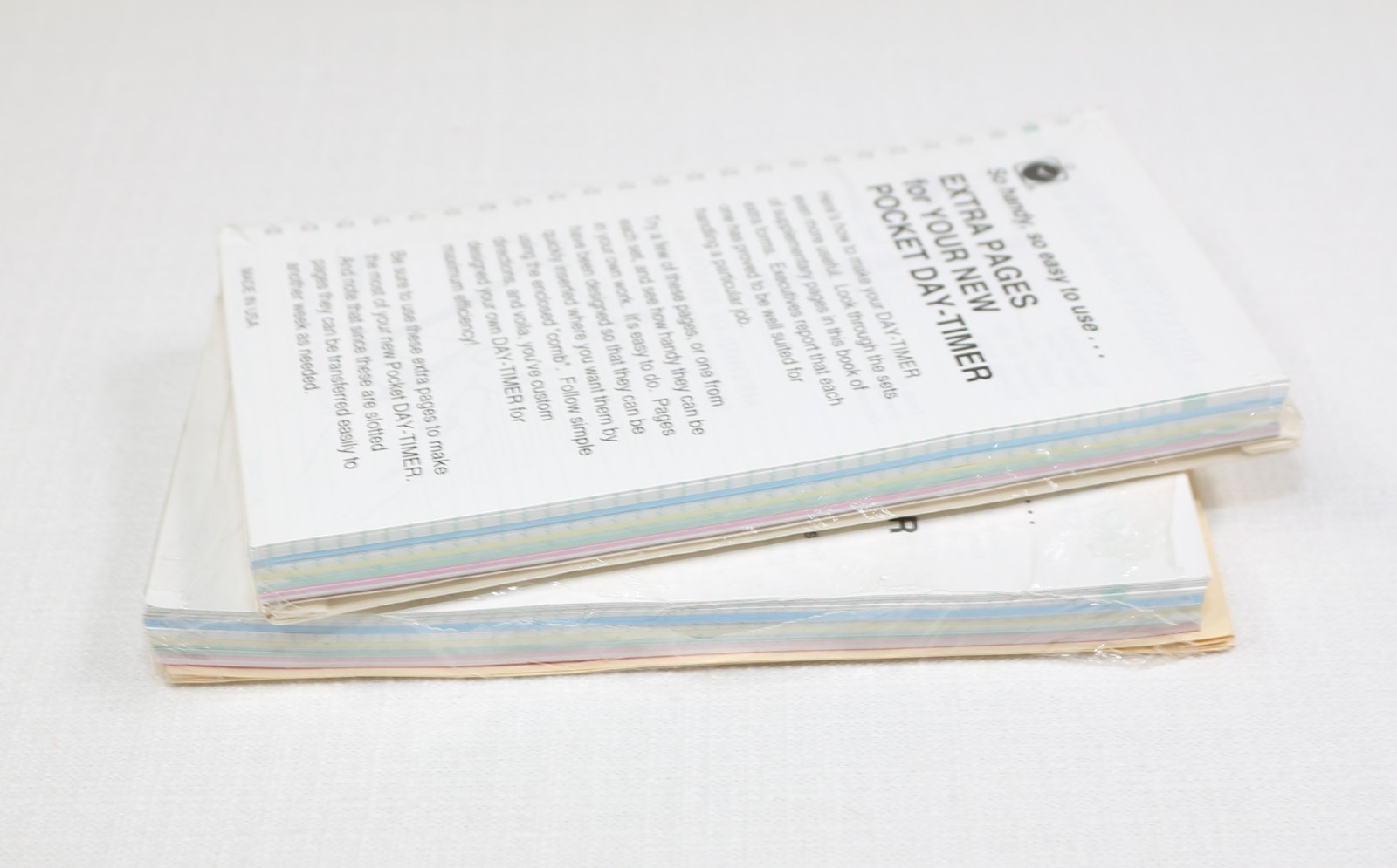 Pocket Day-Timer Extra Pages Spiral 6.5″ x 3.5″ Quantity of 2