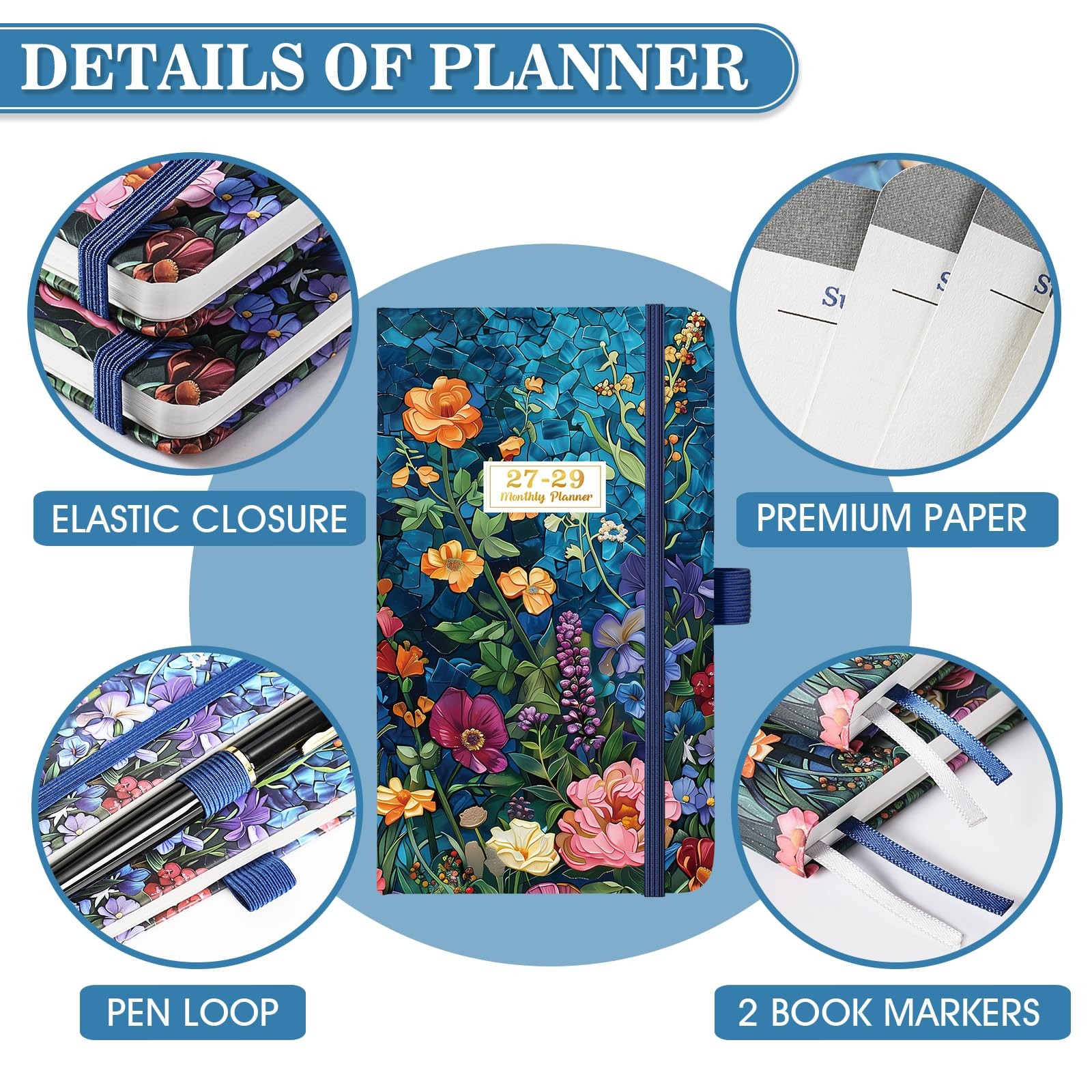 2027-2029 Pocket Planner/Calendar – 3 Year Monthly Planner 2027-2029, January…
