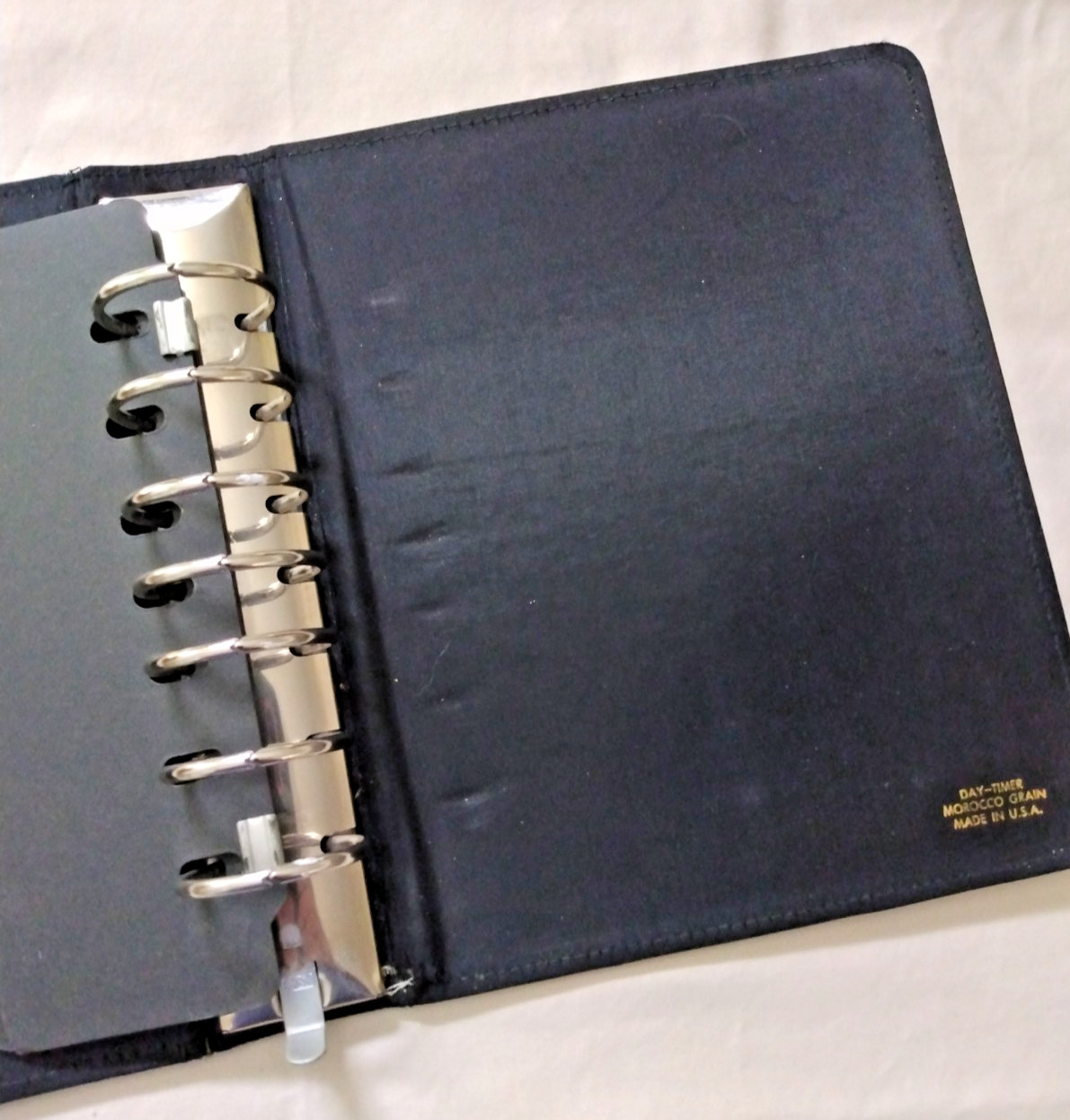 Vintage Day-Timer Executive 7 Ring Binder Organizer, Morocco Grain Leather US