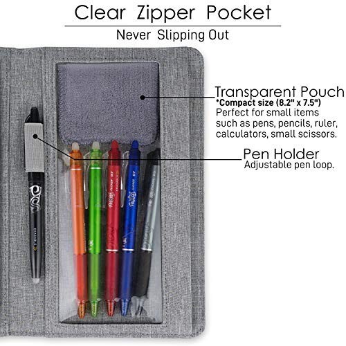 Folio Cover for Rocketbook Fusion & Everlast – Multi Organizer, Waterproof, Gray
