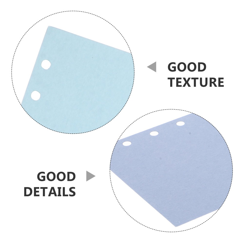 40 Sheets Colored Writing Paper A6 Planner Inserts Hole Notebook Filler