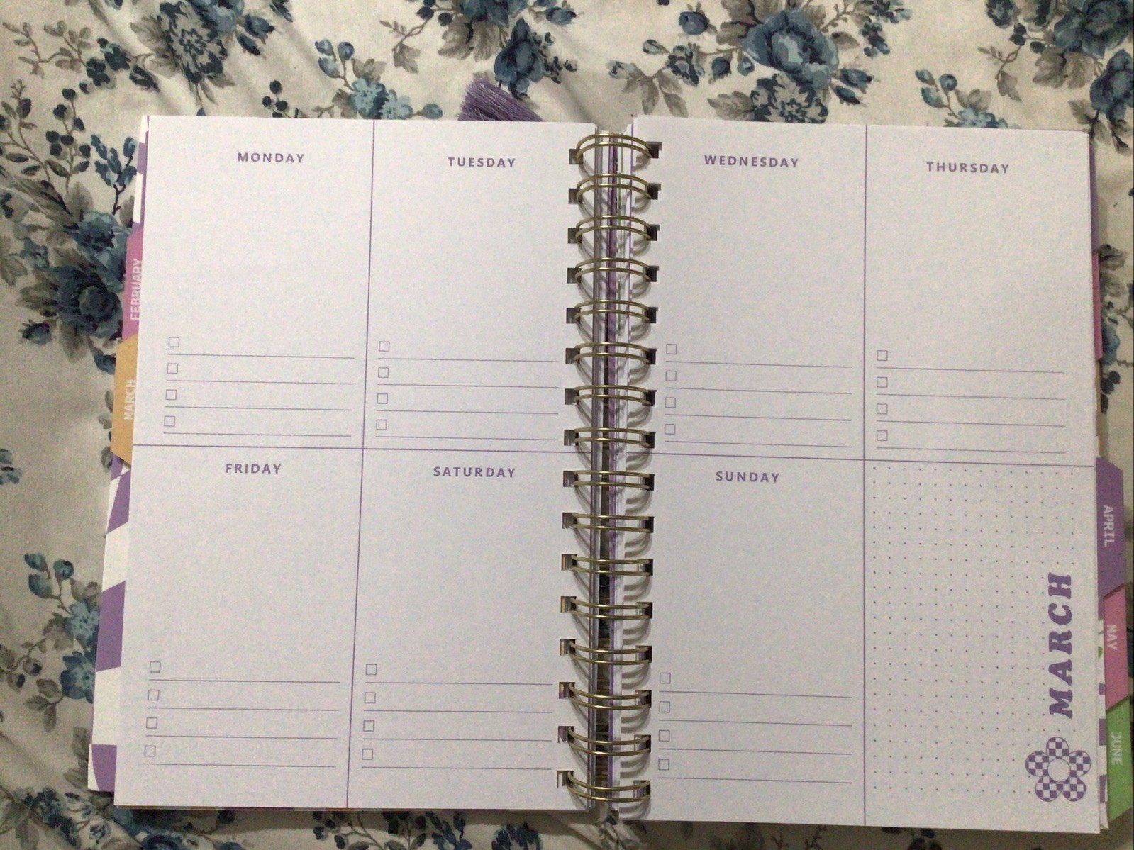 Agenda 52 Smiley Face Spiral Undated Planner