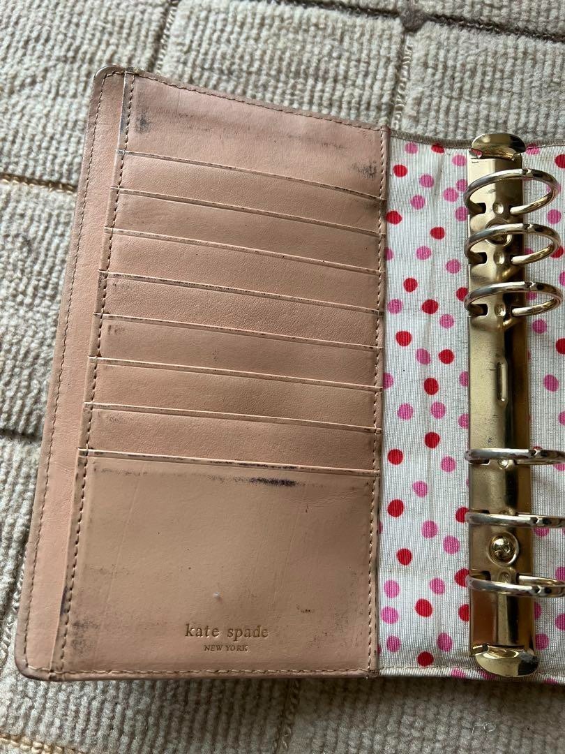 Kate Spade 6-hole black notebook