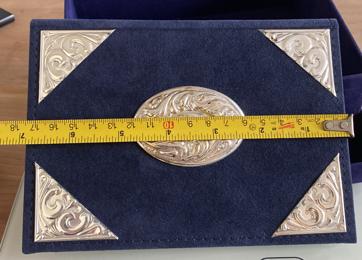 Vintage Never Used Memo & Address Book With Sterling Silver Accent