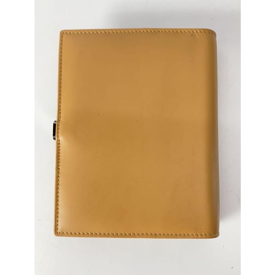 GUCCI Agenda Planner Notebook Cover Leather Camel Silver 6 Ring Japan Authentic