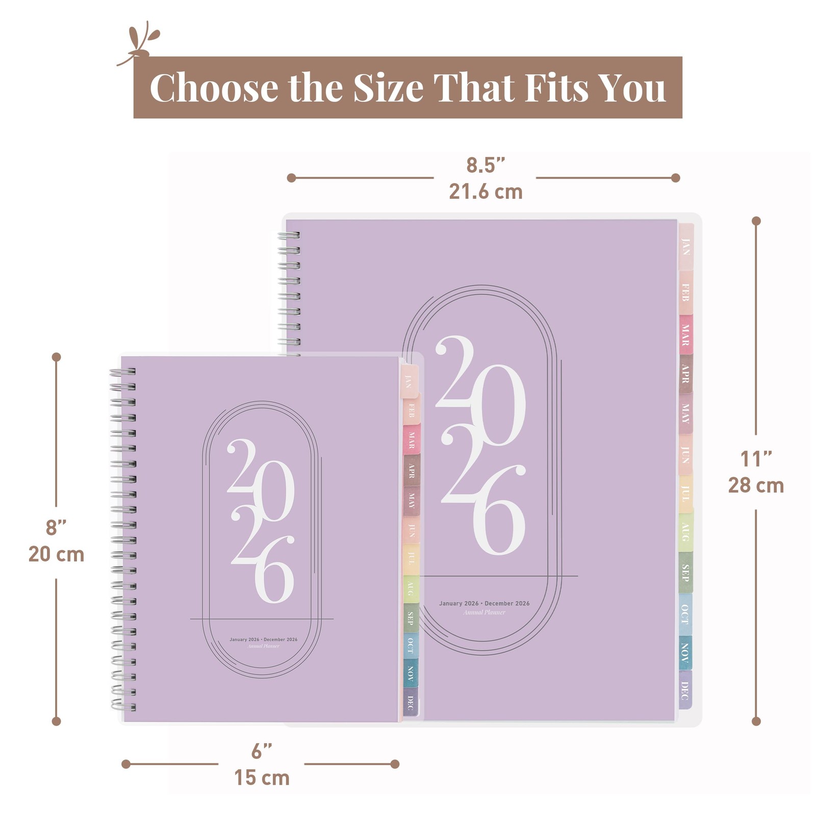 Rileys 2026 Planner, Agenda Planner With Weekly 2026 (6 x 8-Inches), Lilac