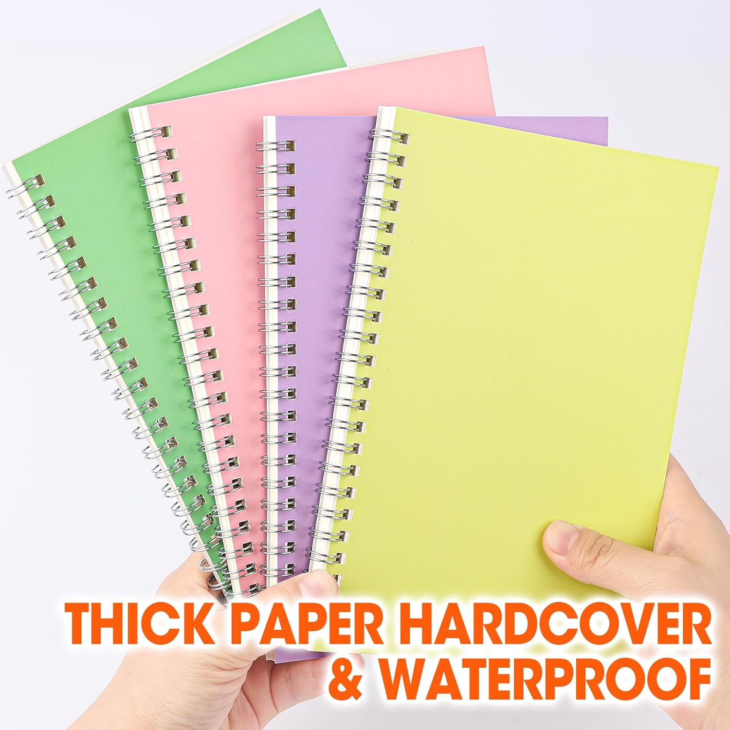 8 Pack Lined Spiral Journal Notebook, Premium A5 Soft Paper Cover (5.5″ X 8.3″),