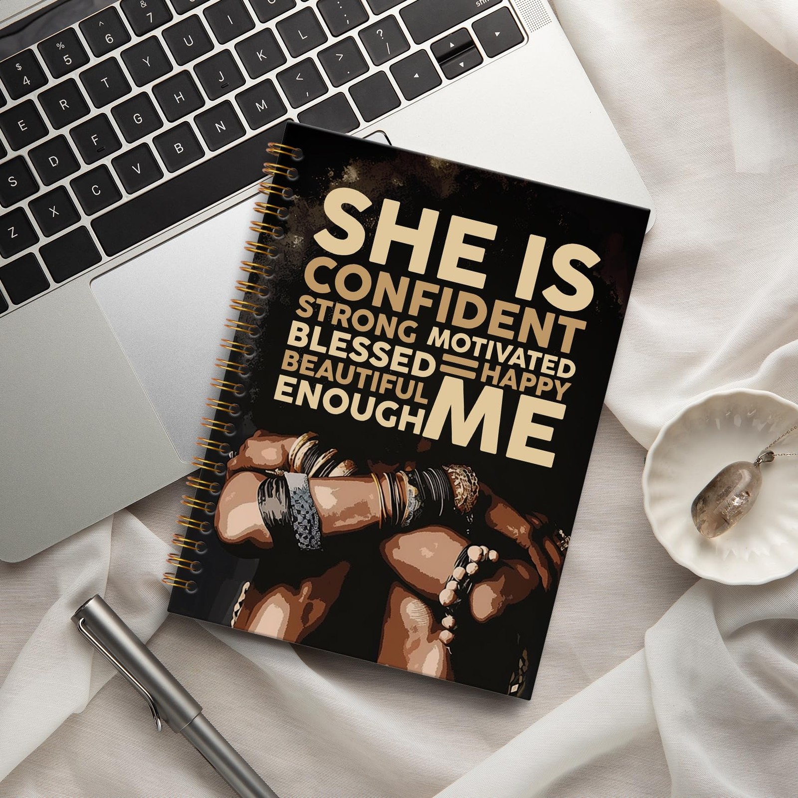 KTYHD Black Women Motivational Journal For Women,African American color-1