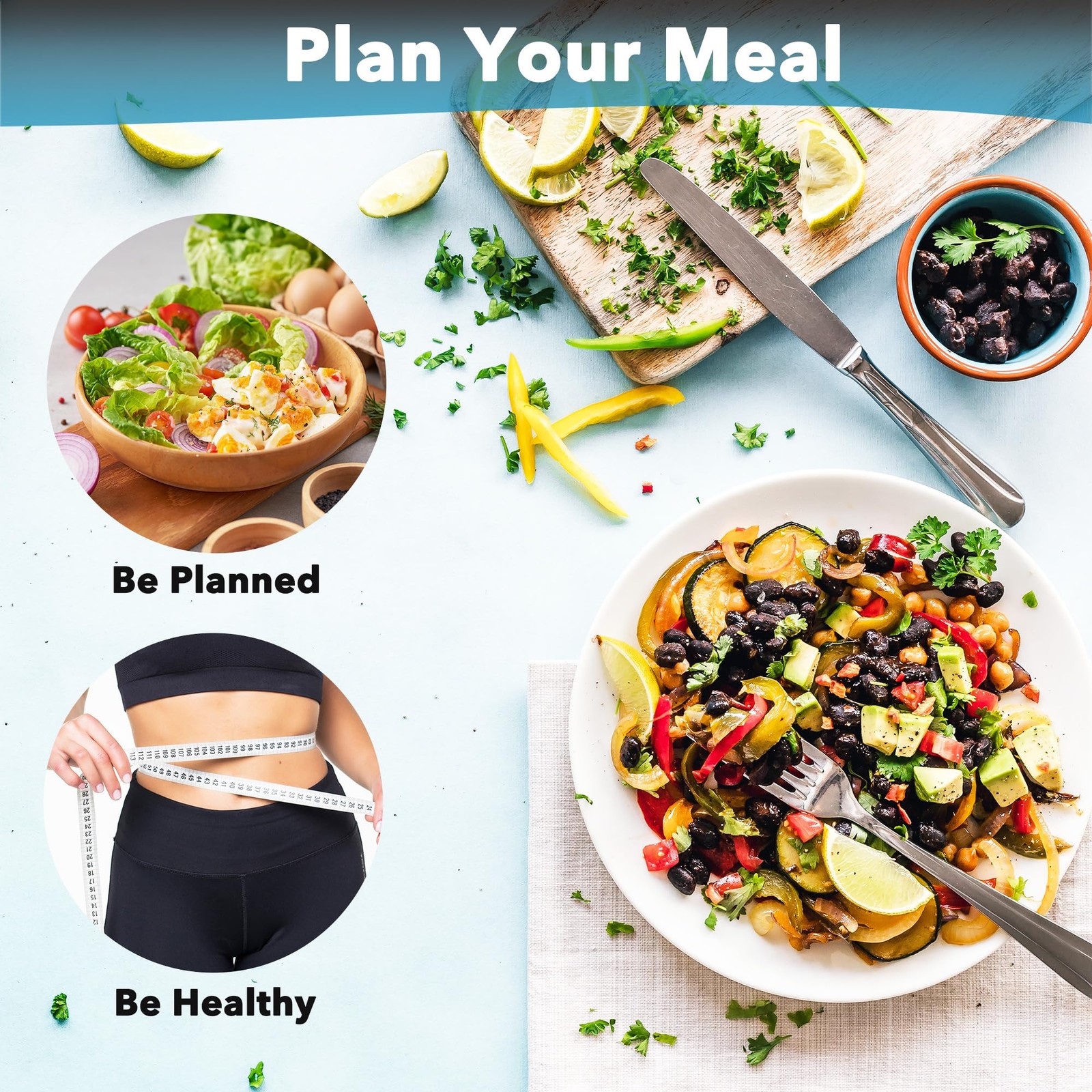 Neatsure Acrylic Magnetic Meal Planner Menu Board for Kitchen 12″x9″, Clear