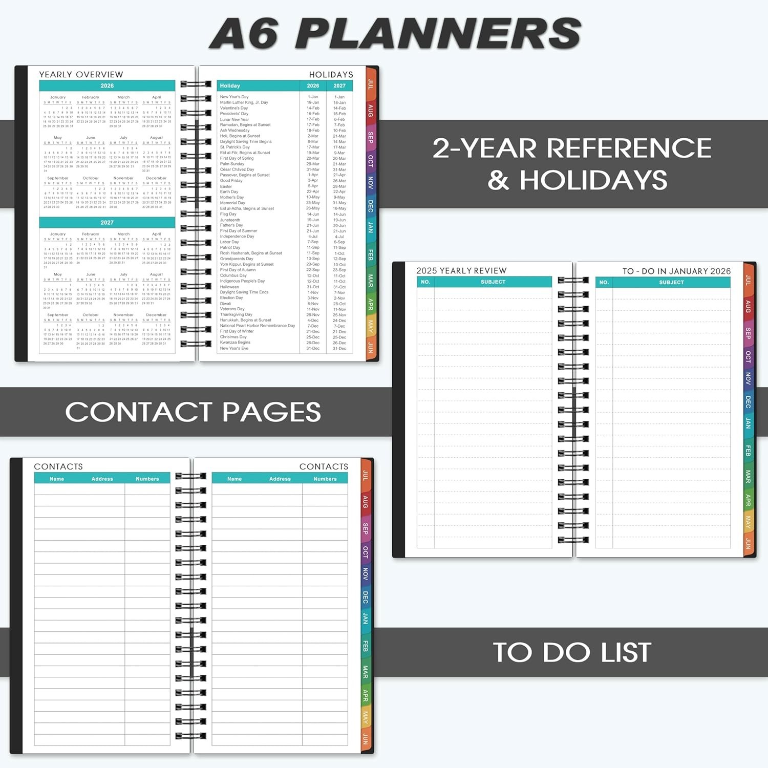 2026-2027 Pocket Calendar/Planner – Weekly & Monthly Pocket Planner for Purse…