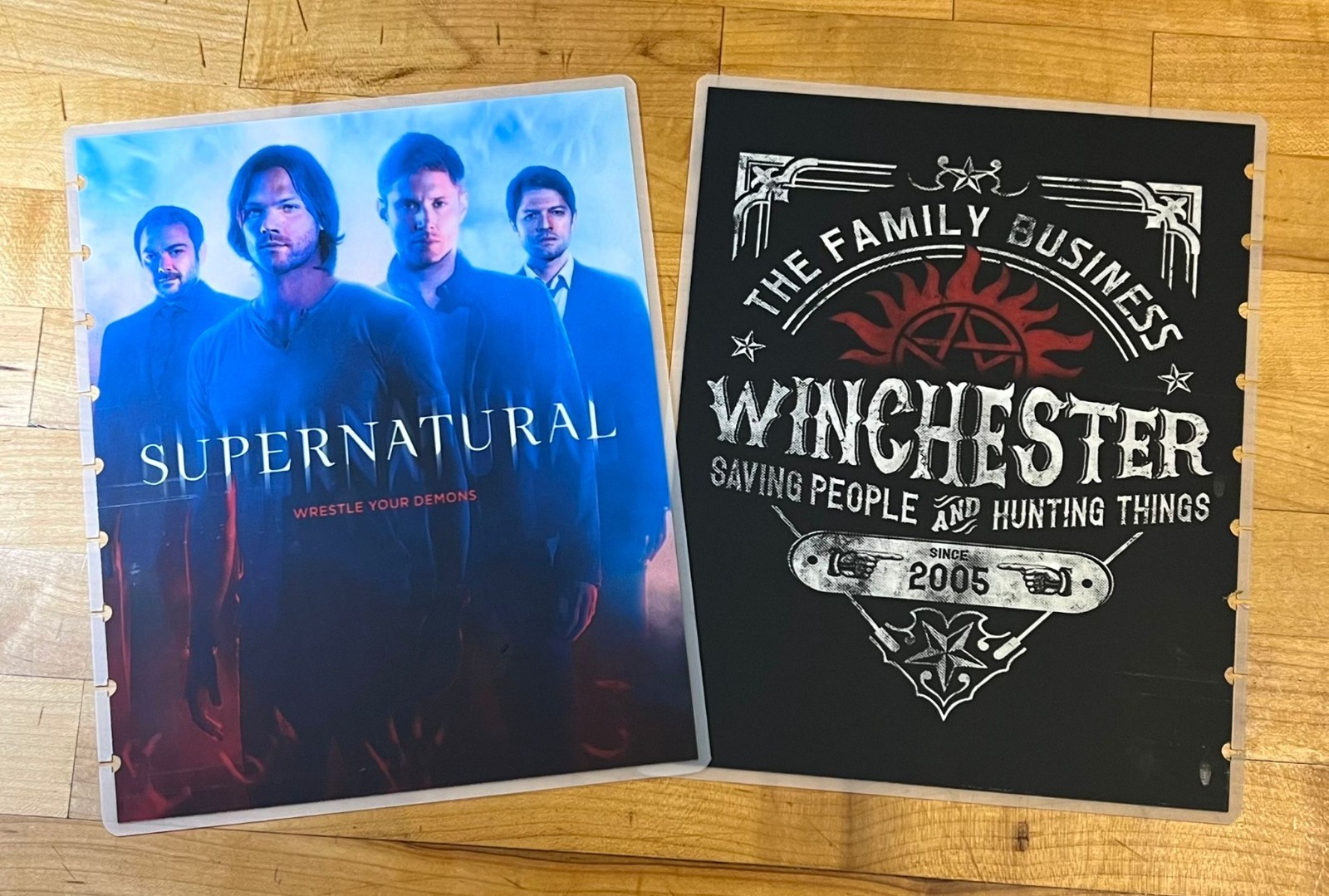 MATTE Supernatural Front & Back Cover Set 4 use with Classic HAPPY Planner~