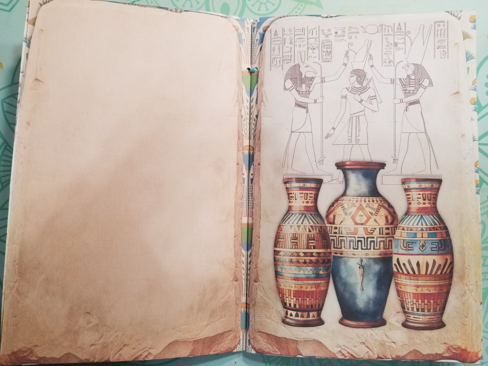 Junk Journal Booklet Blank “EGYPTIAN WONDERS” HANDMADE 5.5″x8.5″