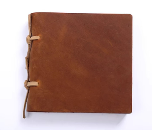 loose leaf Writing note Notebook sketchbook Diary Notepad leather brown Q349