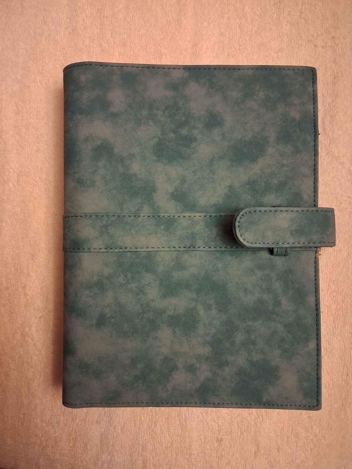 Day-Timer Desk Planner Organizer Binder 7 rings Turquoise Blue
