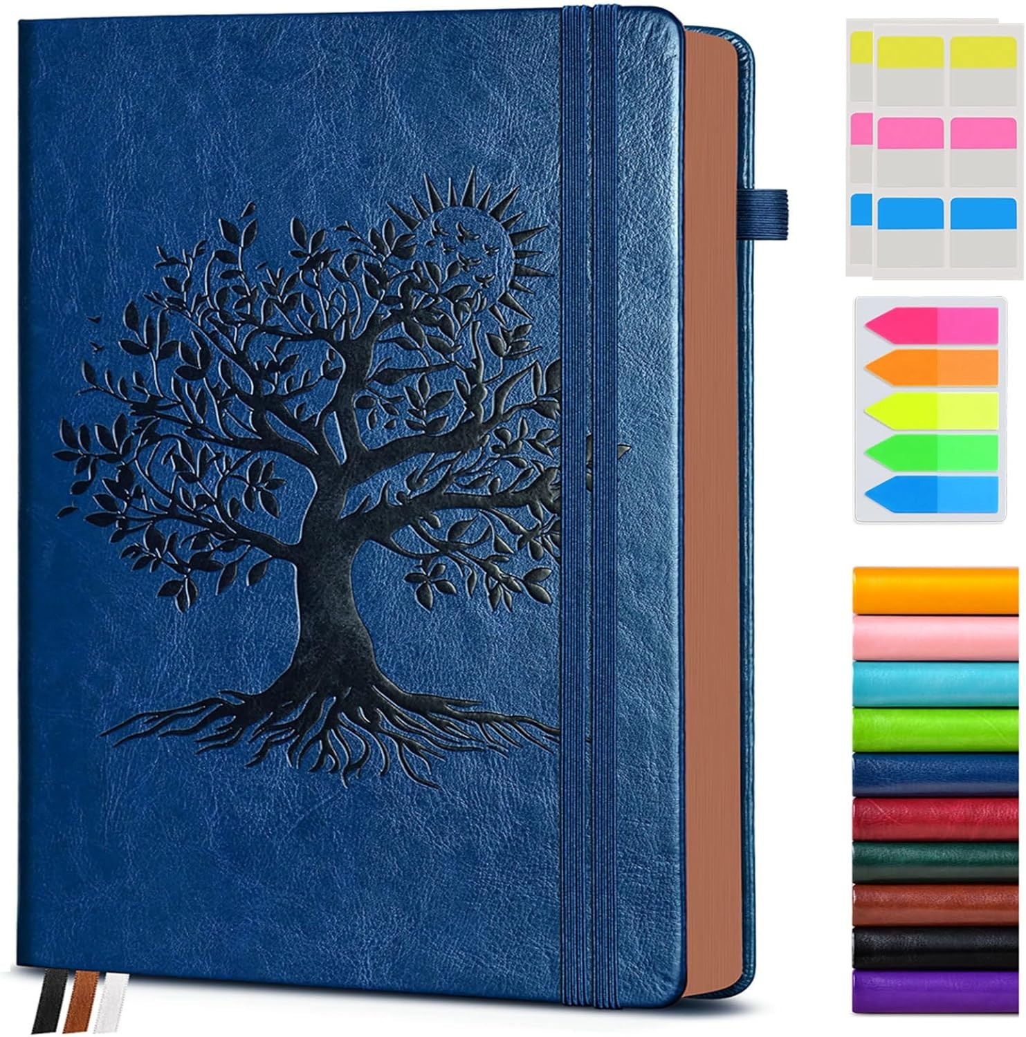 Vintage Leather Journal with 300 Numbered Pages,A4 Lined Journal for Men Wome…