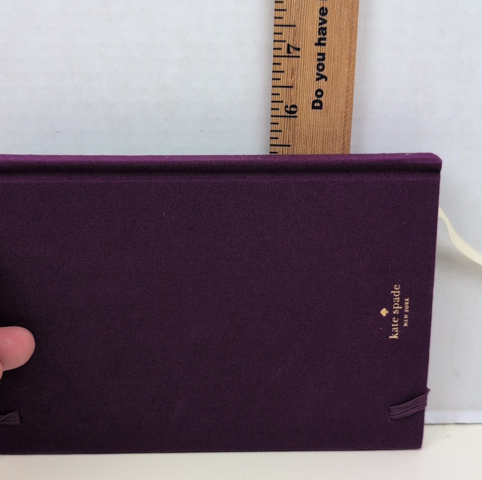 Kate Spade New York Bon Voyage Travel Journal Purple Hardcover Notebook Open Box