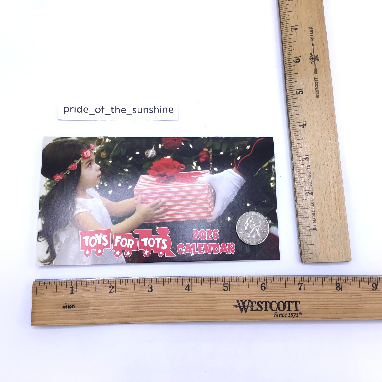 2026 Pocket Calendar Marine Toys For Tots Foundation 12 Month Planner 6.5″x 3.5″