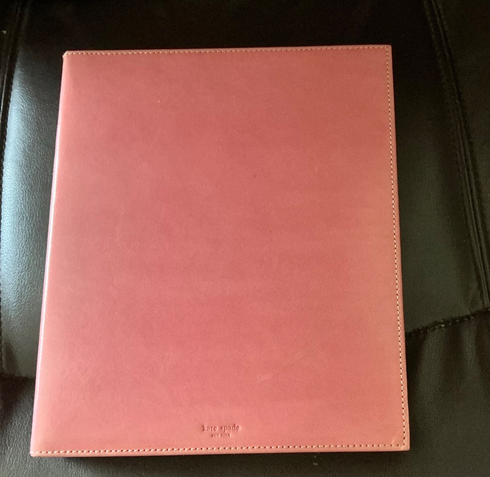 Kate Spade leather bound vintage scrapbook/notebook new in box PINK