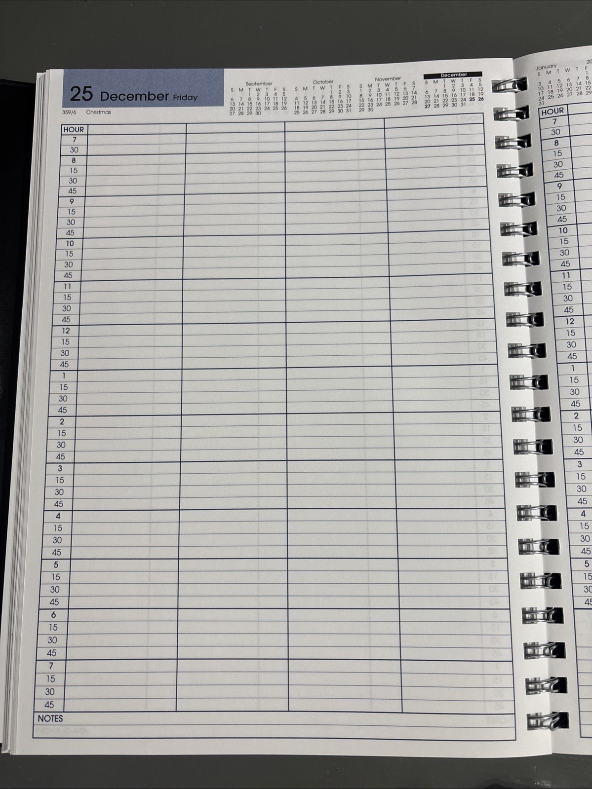 AT-A-GLANCE 2026 Appointment Book Daily Four Person Group Planner NWOB