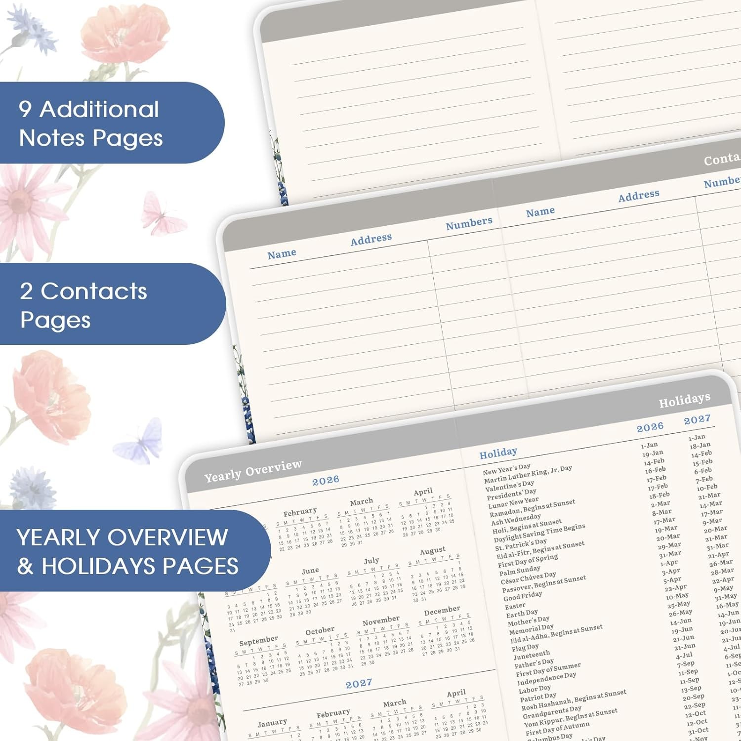 2026 Planner Pocket Size for Purse, Jan.2026 – Dec.2026 Small Daily Weekly Mo…