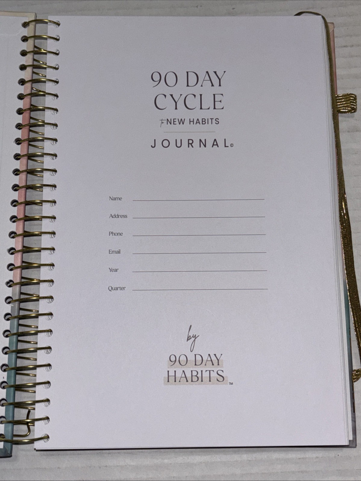 90 Day Cycle to New Habits Journal: A Network Marketers Guide New Spiral Bound