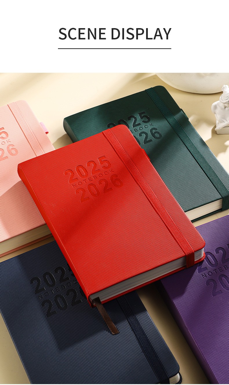 2025-2026 Daily Planner Book English Version Time Management Birthday Gift