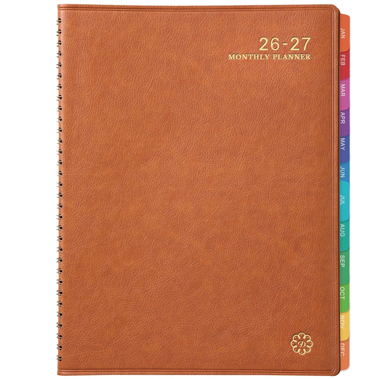 Monthly Planner 2026-2027 – 18 Months 9 inches X 11 inches, Brown