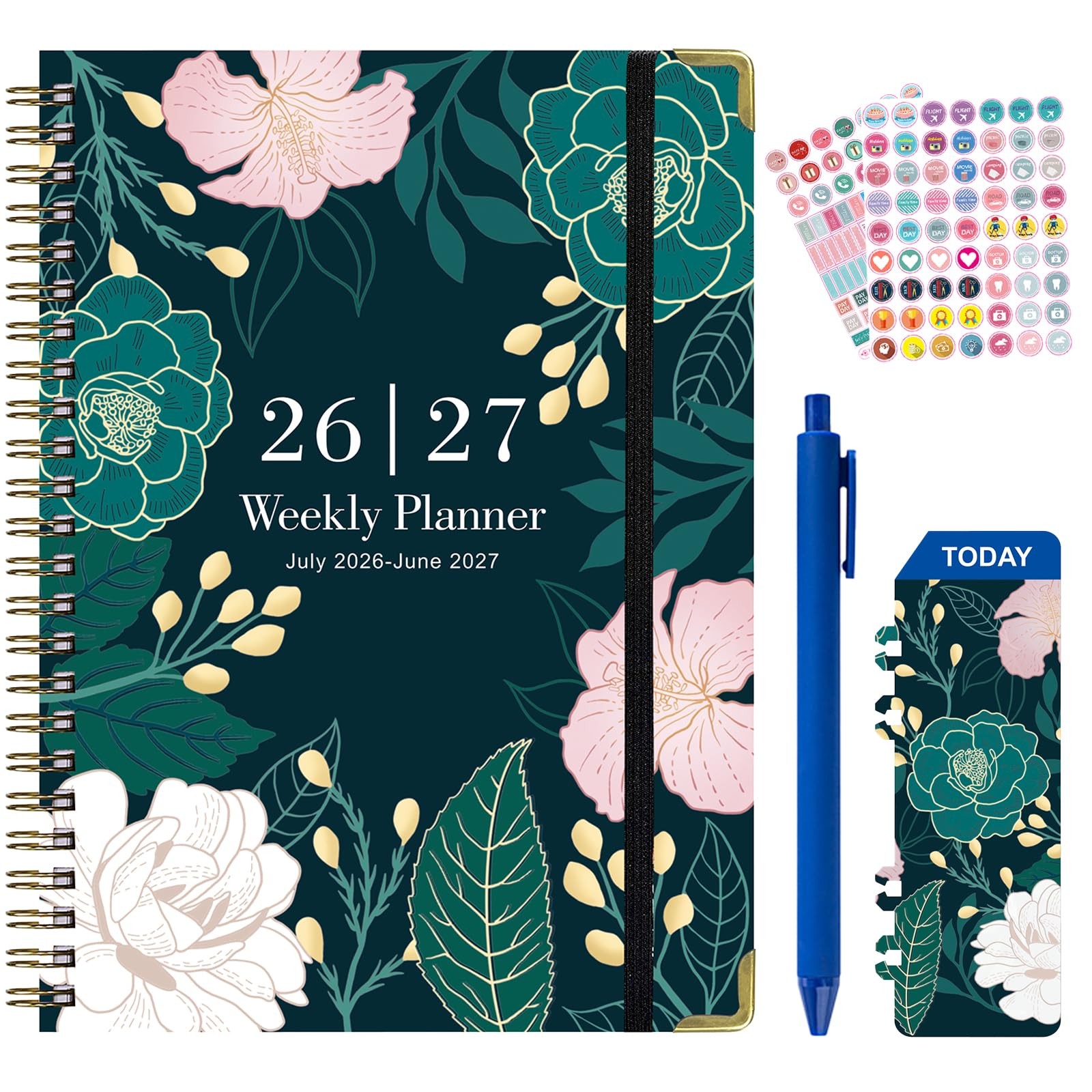 Planner 2026-2027,Agenda 2026 2027, July 2026 to June 2027 Monthly Weekly Cal