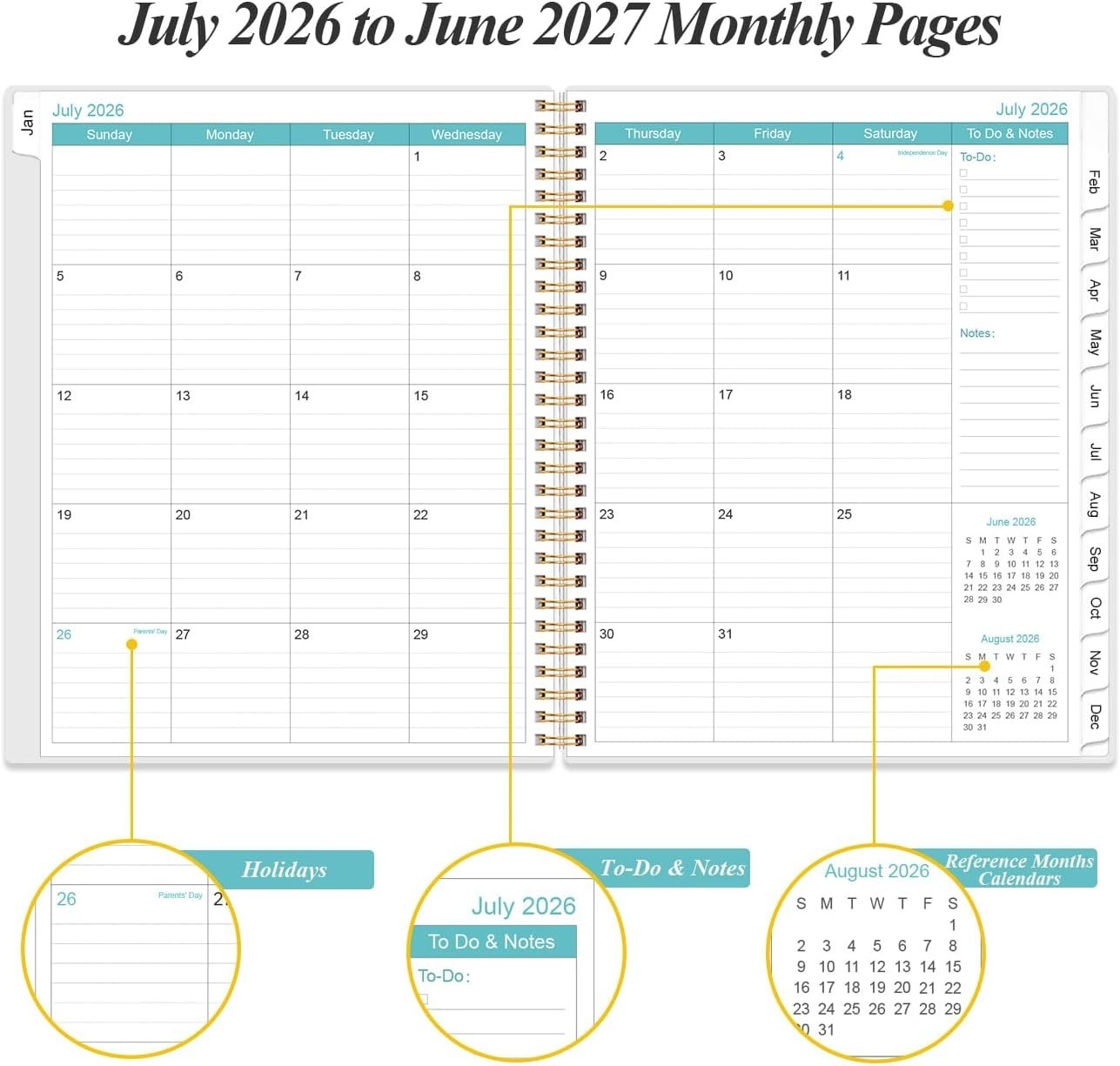 2026-2027 Flexible Cover Planner: Stylish, Durable, with Ample Writing Space