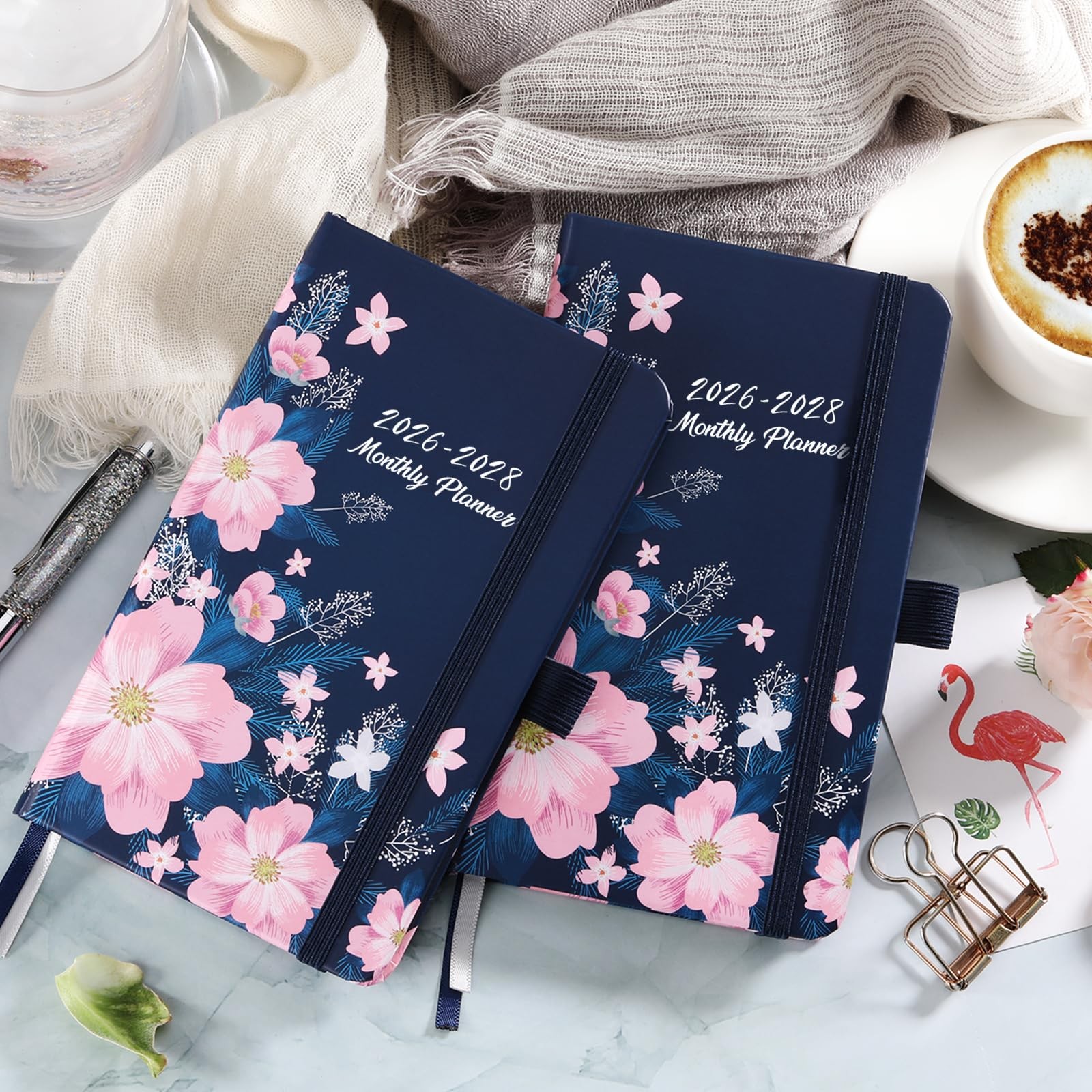 2026-2028 Pocket Calendar, 3-Year Monthly Planner from January 6.3 x 3.8 Inches