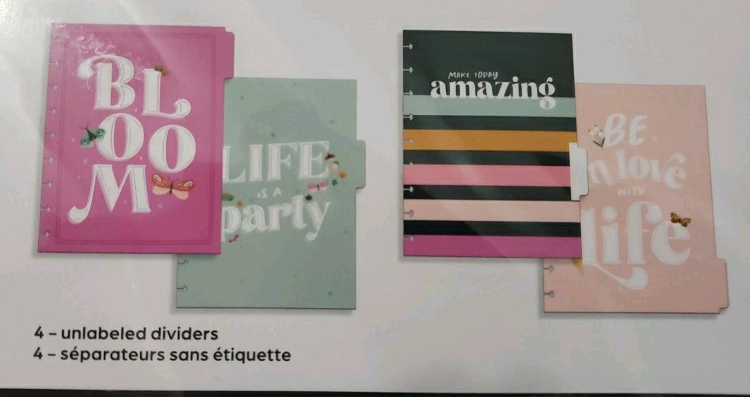 Happy Planner Undated Calendar Extension 4 Months ~ Life’s A Party ~ 274 Pcs