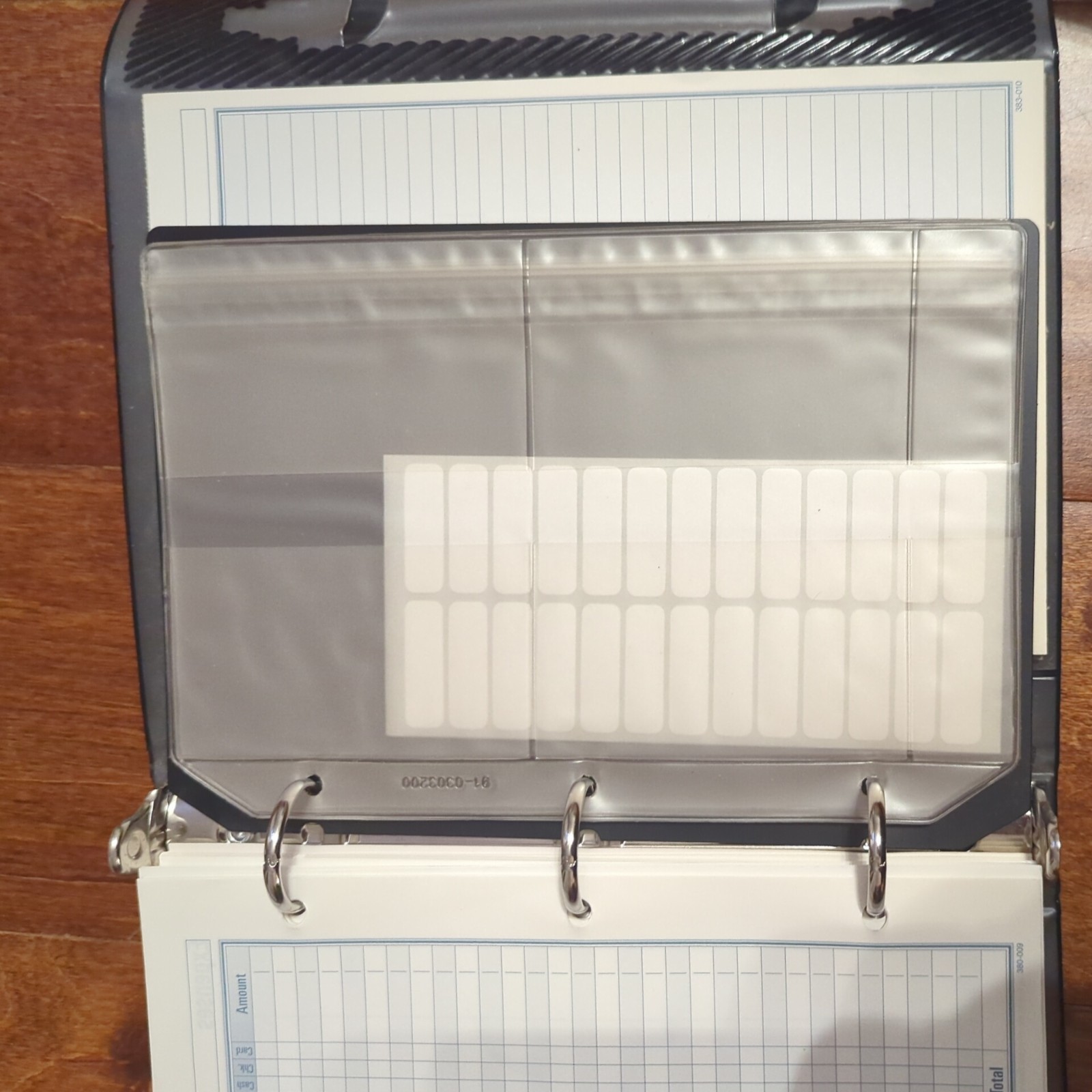 Vtg DAY RUNNER 3 Ring Fact Centre Planner Organizer Binder Vinyl Cover