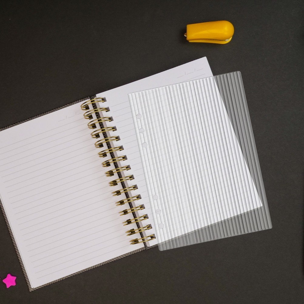 3 PCS Refillable Planner Binder Acrylic Journal Protector A5 Notebook Cover