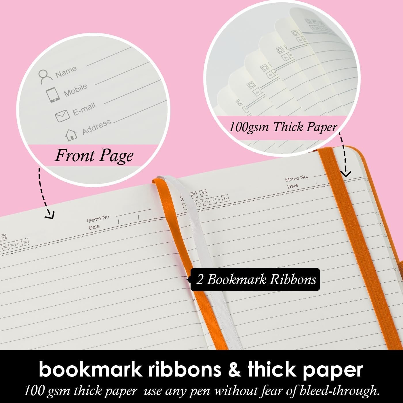 Travel-Friendly Mini Journals – 3-Pack Perfect for Lists, Notes & Mood Tracking